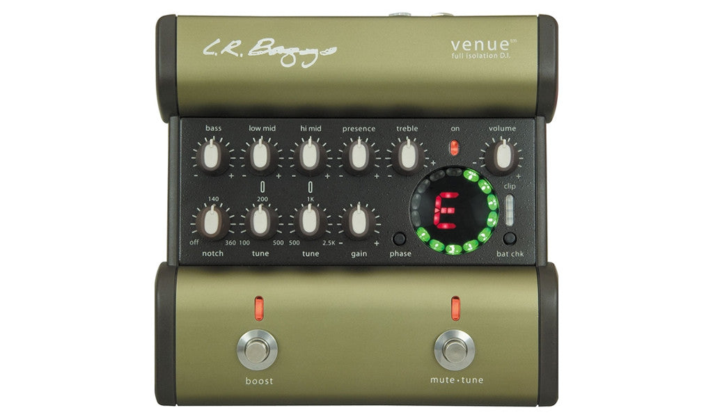 L.R. Baggs Venue DI Full Isolation Foot Pedal w/ Tuner – The Long