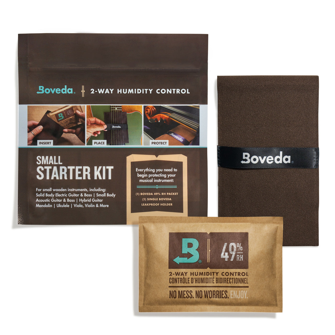 Boveda 2-Way Humidity Control Kit for Violin/Viola