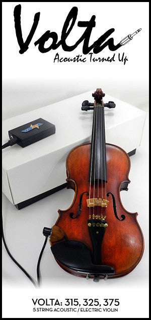 Volta 300 Series Acoustic Electric Violin -- 4 or 5 String